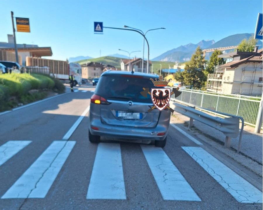 Incidente a Cles, quattro feriti lievi