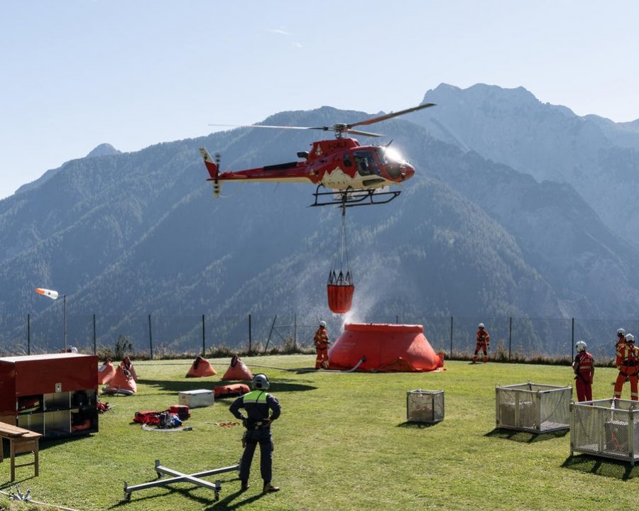 Esercitazione antincendio dell'Euregio