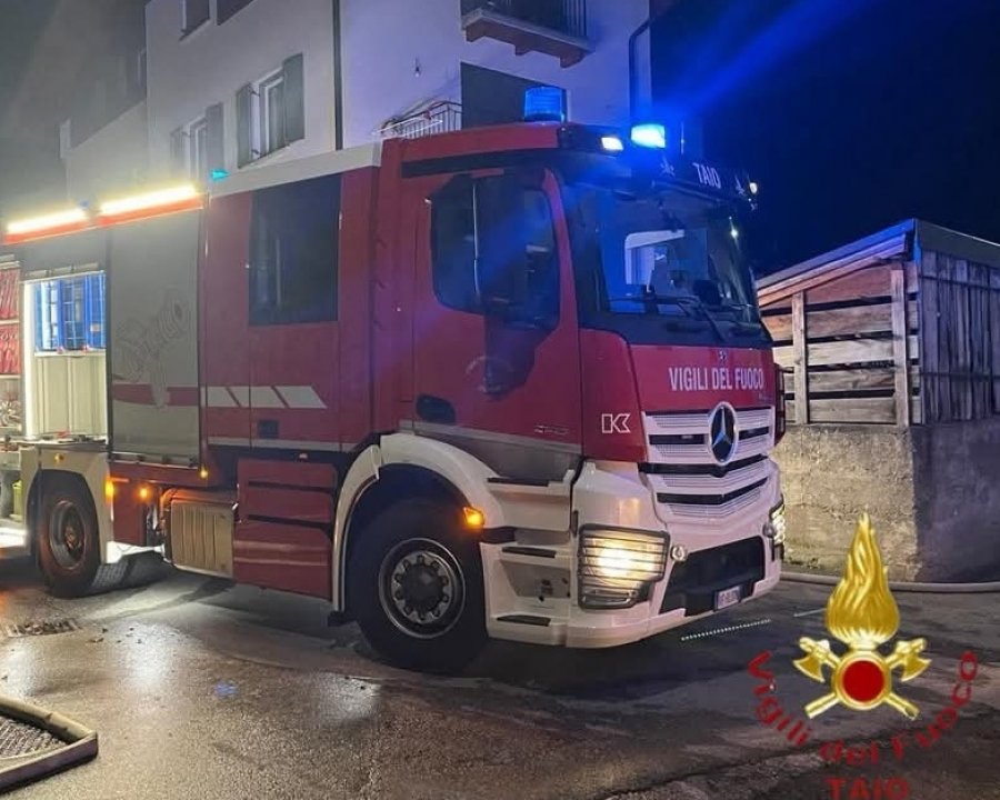 Taio, incendio in abitazione