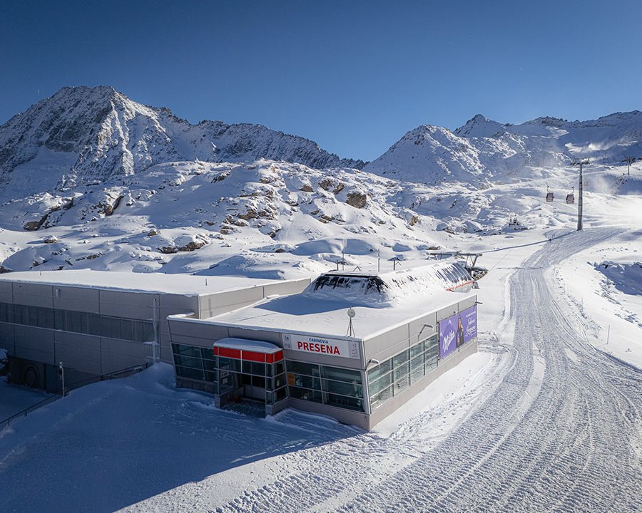Dal 22 novembre si potrà sciare sul ghiacciaio Presena