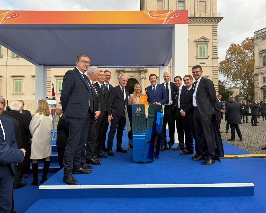 La Fiamma Olimpica è arrivata in Italia