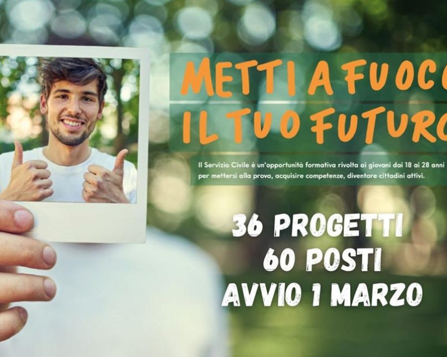 Aperte le candidature per 60 posti di servizio civile
