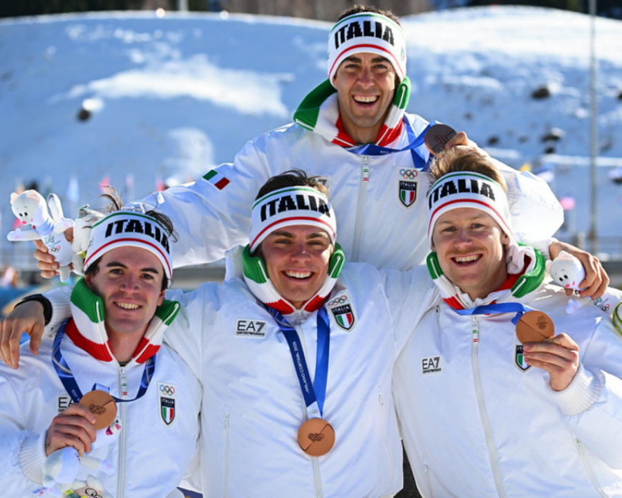 Olimpiadi, il Trentino festeggia il primo podio azzurro in Val di Fiemme