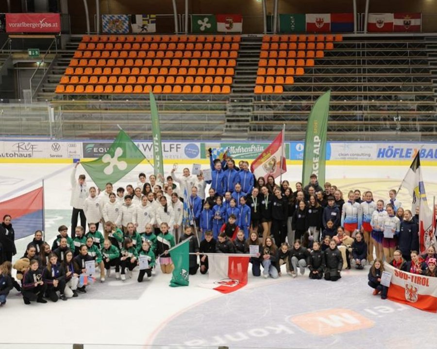 Pattinaggio artistico Arge Alp, terzo posto del Trentino alle gare in Vorarlberg