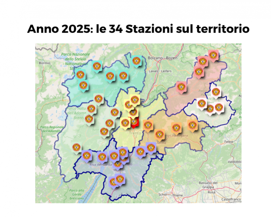 Soccorso alpino, i numeri del 2025