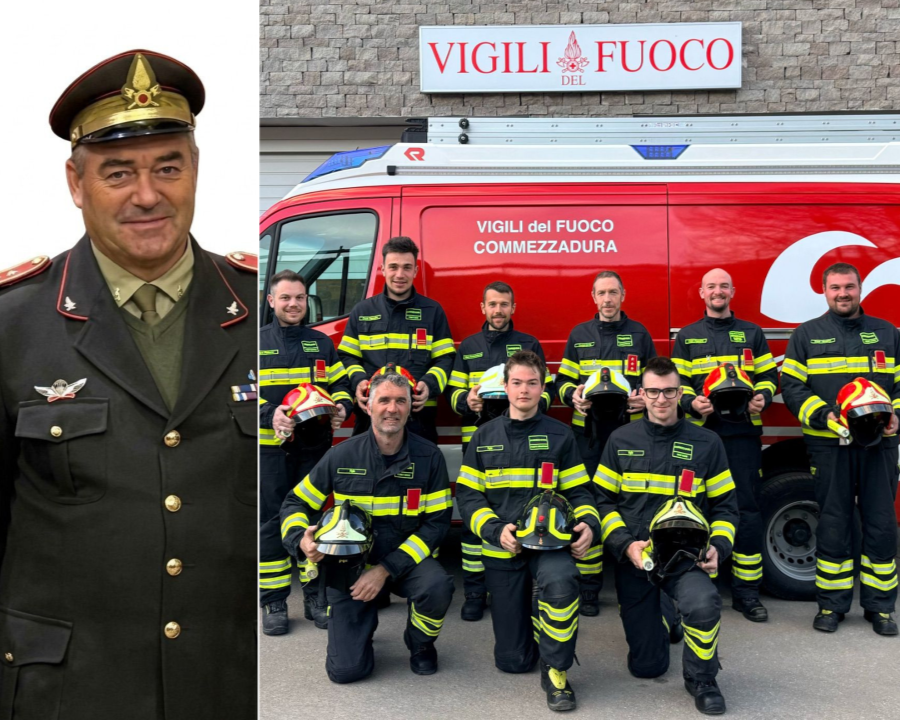 Vigili del fuoco di Commezzadura, Mattarei lascia il comando. Rosani raccoglie il testimone